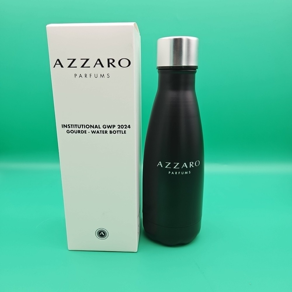Azzaro‎ Parfums Water Bottle Stainless Steel 15 oz Brand New